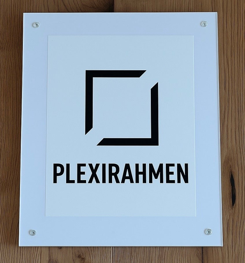 Plexirahmen weiss