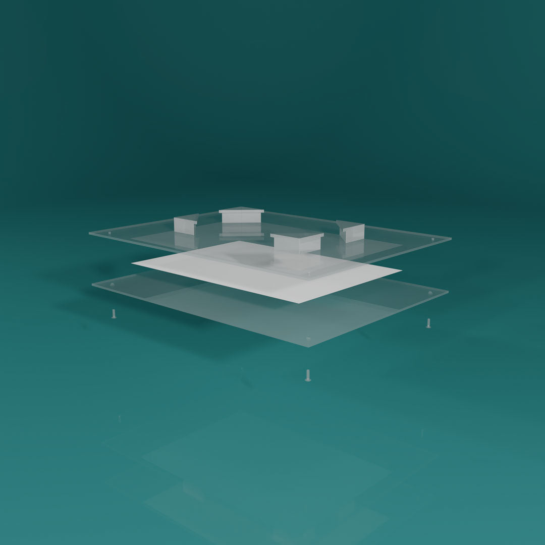 Plexirahmen antireflex transparent