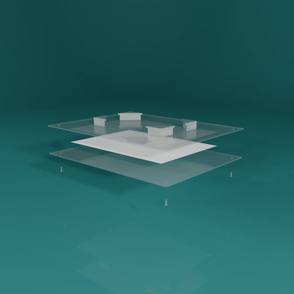 Plexirahmen antireflex transparent