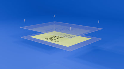 Plexirahmen antireflex transparent