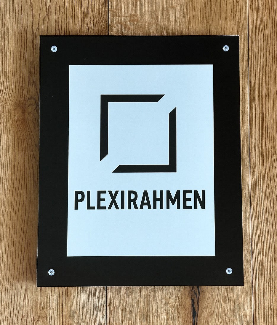 Plexirahmen schwarz