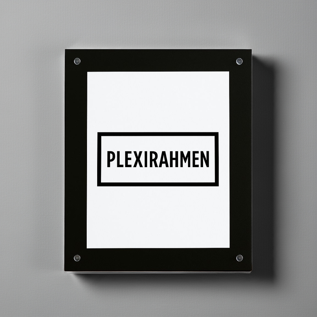 Plexirahmen schwarz