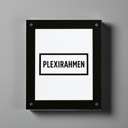 Plexirahmen schwarz