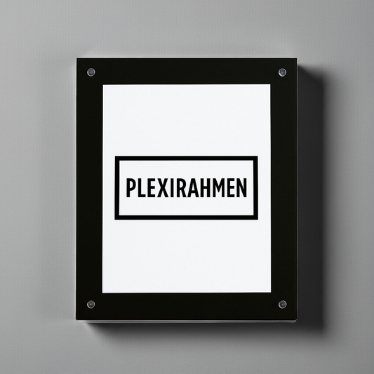 Plexirahmen schwarz